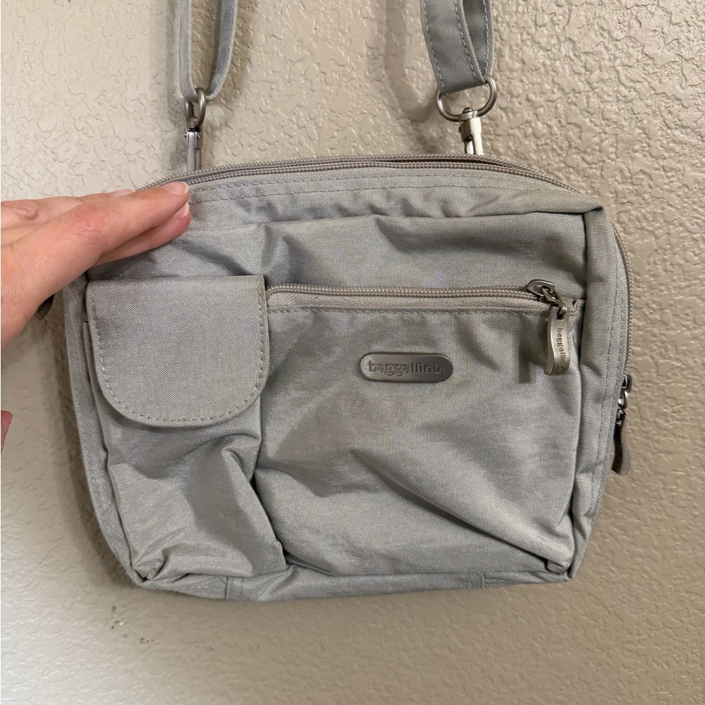 Baggallini Silver Crossbody Bag